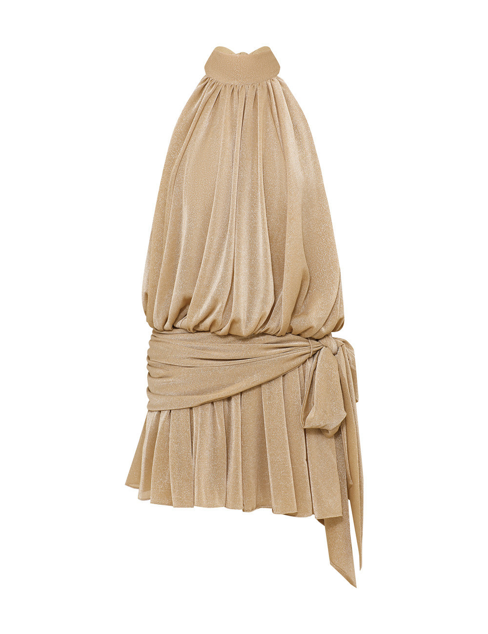 ZIMMERMANN Sundance Jersey Tie Mini Dress Gold Size 0 | ZIMMERMANN (US, CA, EU, MENA)