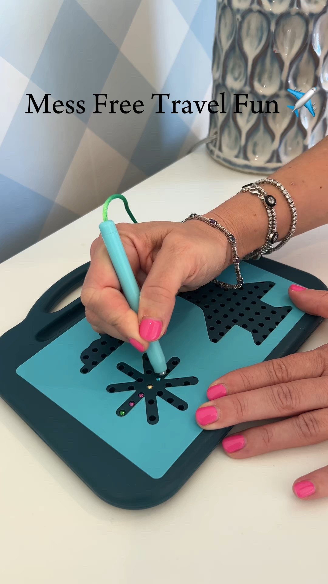 Comment LINK and I’ll send you the link ✨

This has officially earned a permanent spot in our bag 🙌

The Chuckle & Roar Magna Sketch is one of those toys she can use again and again (and again 😅).

💛 Draw, erase, repeat
💛 Includes stencils for guided creativity
💛 Mess-free (no markers, no crumbs, no stress)
💛 Perfect for travel, restaurants, or quiet time

I love that she can trace shapes, practice control with the pen, and then reset it herself with a swipe of her finger. Simple, engaging, and zero cleanup.

Such a good screen-free win for ages 3+ 🎯

#LTKTravel #LTKKids #LTKmomlife