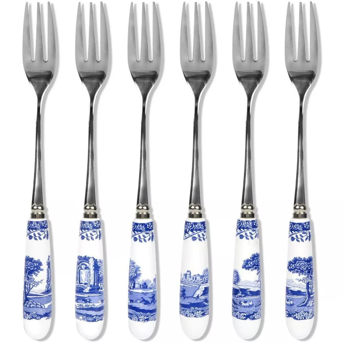 Spode Blue Italian Pastry Forks, Set of 6 | Target