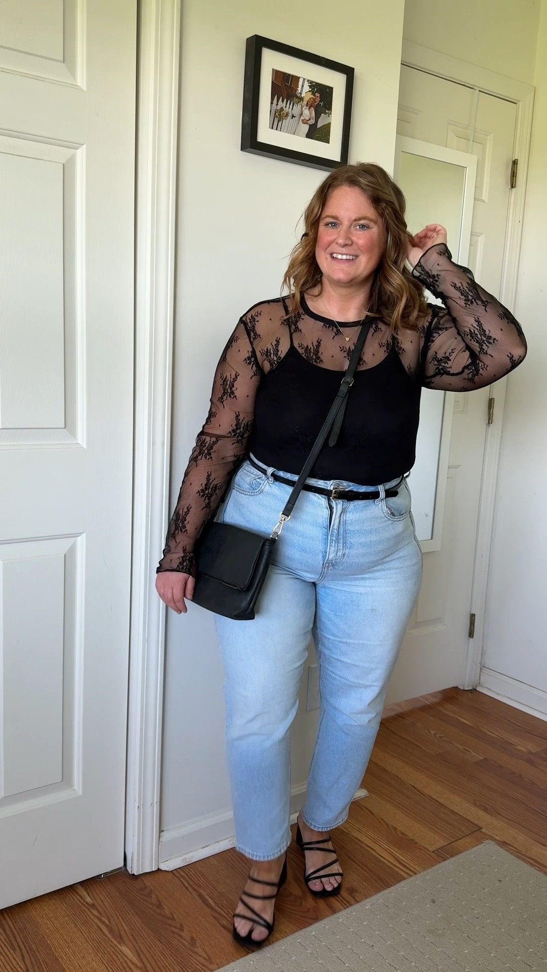 Date night outfit! XL in the lace top and 14 X short in the jeans 

#LTKFindsUnder50 #LTKMidsize #LTKPetite