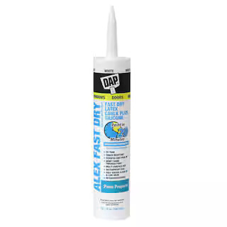 DAP Alex Fast Dry 10.1 oz. White Acrylic Latex Plus Silicone Caulk 18425 - The Home Depot | The Home Depot