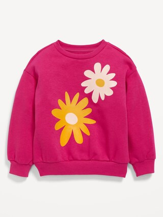Crew-Neck Graphic Sweatshirt for Toddler Girls | Old Navy (US)