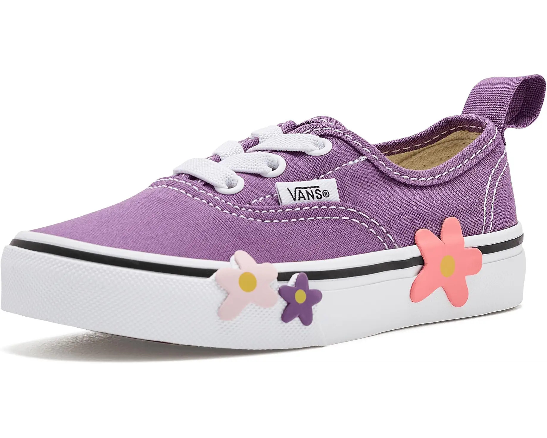 Kids Vans Kids Authentic Elastic Lace Flower (Little Kid) | Zappos.com