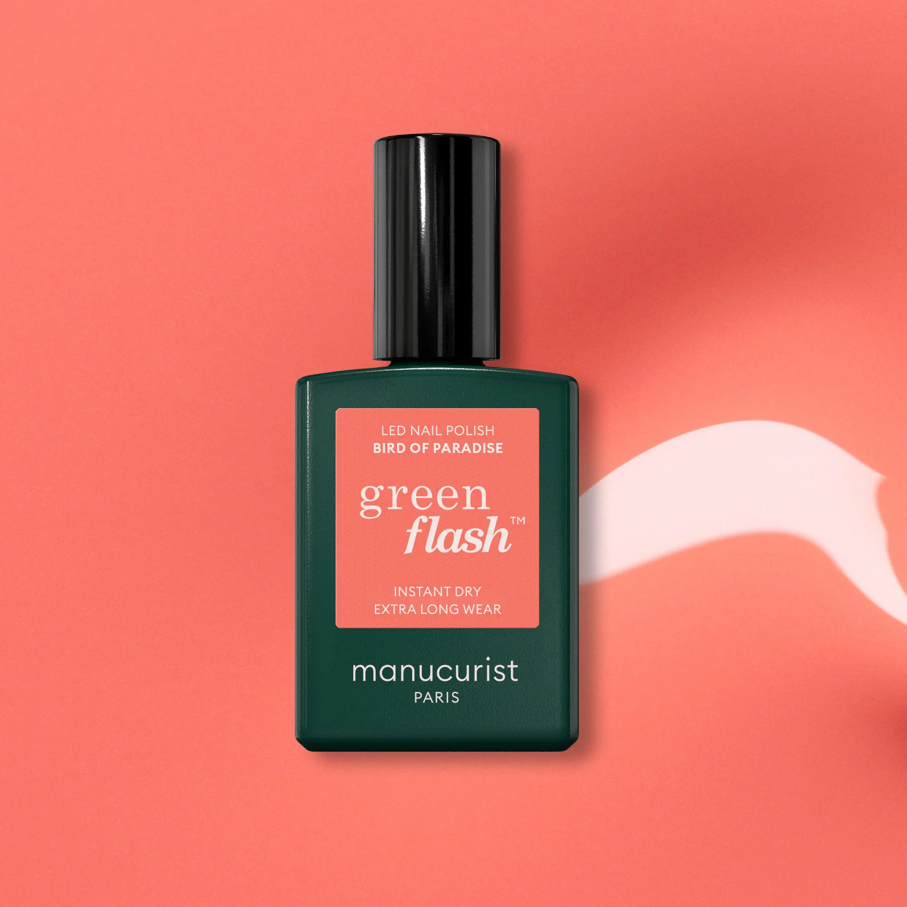 Pastel orange nail gel polish Bird of Paradise - Green Flash | Manucurist | Manucurist Global
