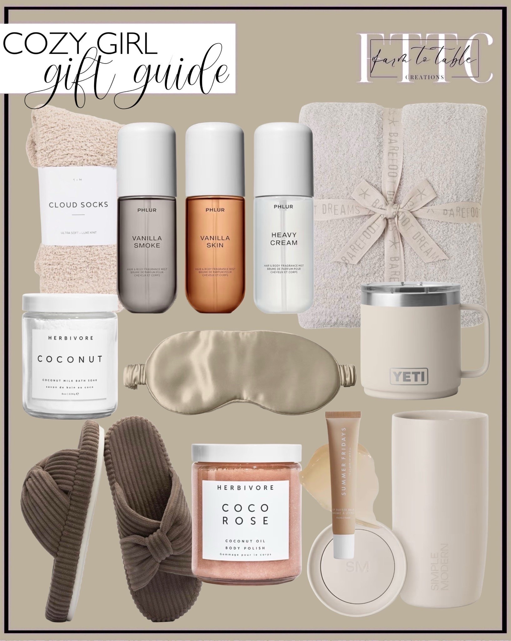 Amazon Cozy Girl Gift Guide

Follow @farmtotablecreations on Instagram for more home + style finds.

This Cozy Girl Gift Guide is filled with all my favorite Amazon comforts — soft textures, warm neutrals, and little luxuries that make everyday moments feel extra cozy. From cloud socks and vanilla mists to silky sleep masks, body polish, slippers, and the prettiest neutral tumblers… every piece is an easy, giftable Amazon find. Perfect for treating someone you love (or yourself).

#amazon #amazonfinds #amazonfavorites #amazonholiday #amazonhome #amazonbeauty #cozygiftguide #holidaygifts #giftideasforher #selfcaregifts #neutralgifts #cozyfinds #holidaygiftguide #christmasgiftguide #giftsforher #giftedit #ltkholiday #ltkhome #ltkbeauty #cozygifts #stockingstuffers #selfcareessentials



#LTKselfcare #LTKGiftGuide #LTKBeauty