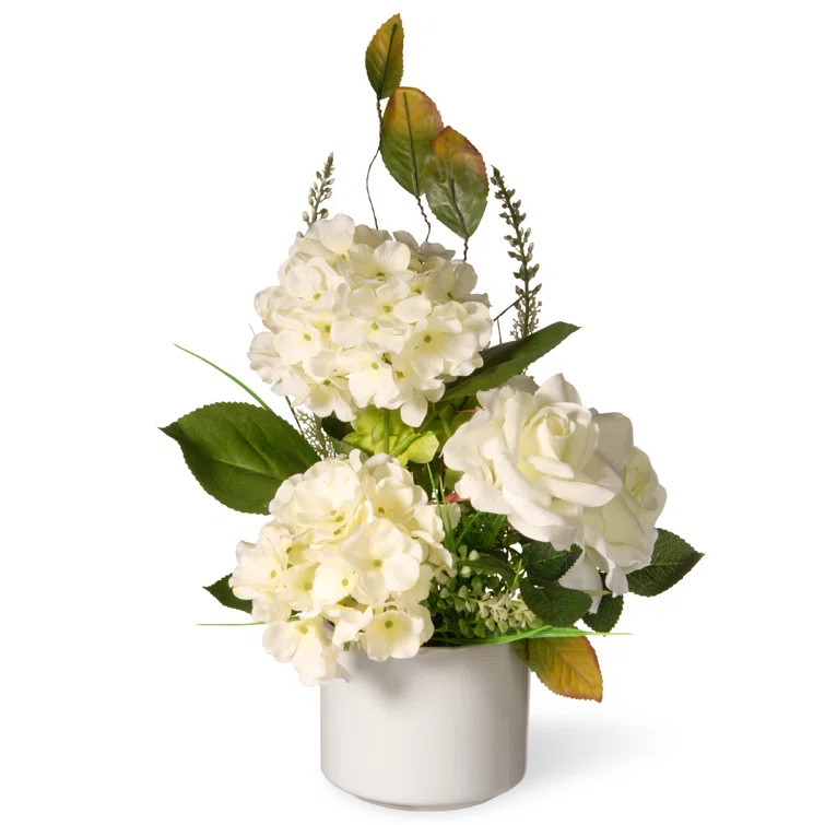 Mixed Floral Arrangement in Pot | Wayfair North America