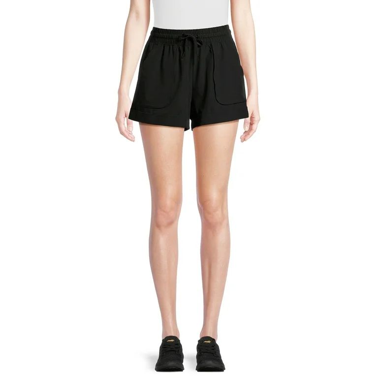 Avia Women's Woven Shorts with Porkchop Pockets, 3" Inseam, Sizes XS-XXXL | Walmart (US)