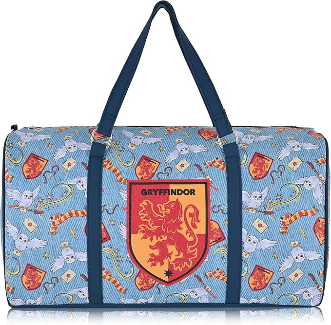 Harry Potter Travel Bag, Duffle Bag, Overnight Bag, Weekender Bag | Mini 16 Inch Leather Gryffind... | Amazon (US)