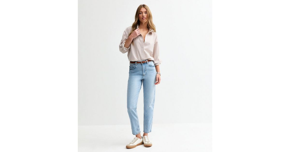 Pale Blue High Waist Tori Mom Jeans
						
						Add to Saved Items
						Remove from Saved Items | New Look (UK)