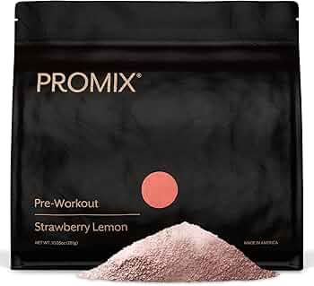 Promix Pre-Workout Powder, Strawberry Lemon - Maximize Focus & Performance - Helps Muscle Gain, E... | Amazon (US)