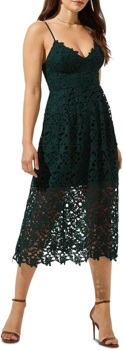 ASTR the label Women's Lace A Line Midi Dress | Amazon (US)