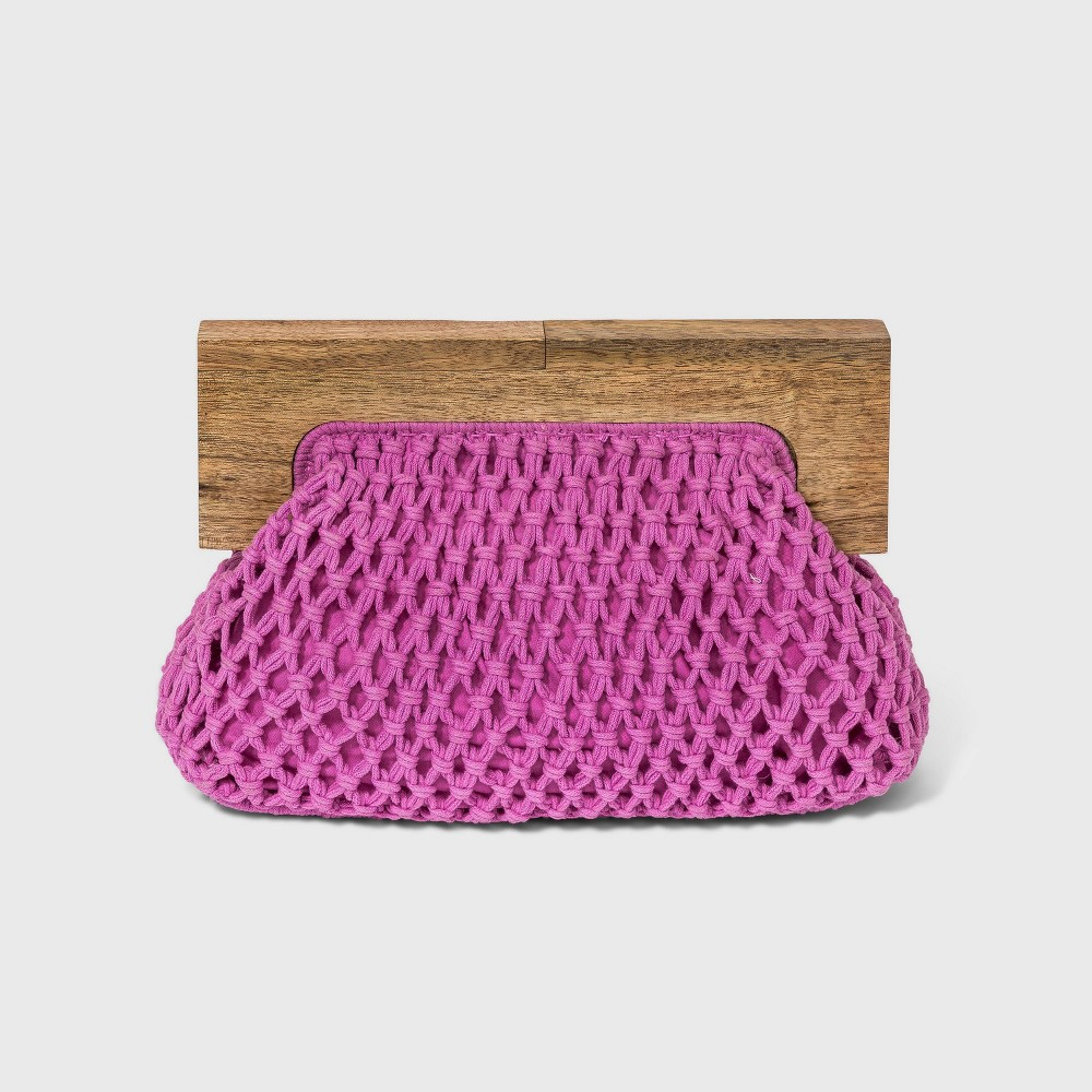 Women's Crochet Coin Purse - A New Day Pink | Target