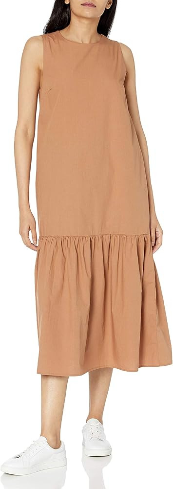 The Drop Women's Ilana Loose Sleeveless Wide-Hem Poplin Maxi Dress | Amazon (US)