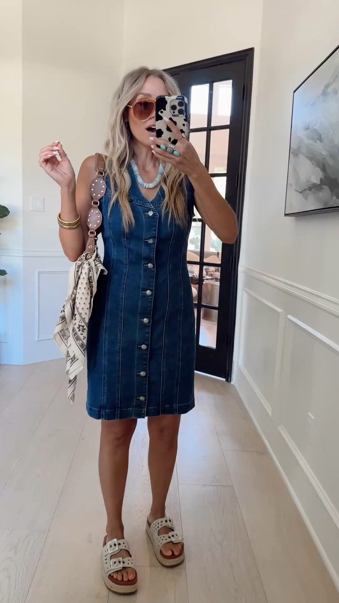 🤍 It's giving Abercrombie, but it's actually Walmart👀 this denim dress is so trendy! Wear as is during warmer months, or it would look so cute with a long sleeve underneath for colder seasons

Wearing my tts (small)
5'5" // 120 Ibs

#LTKootd #LTKgrwm
#LTKdayinmylife