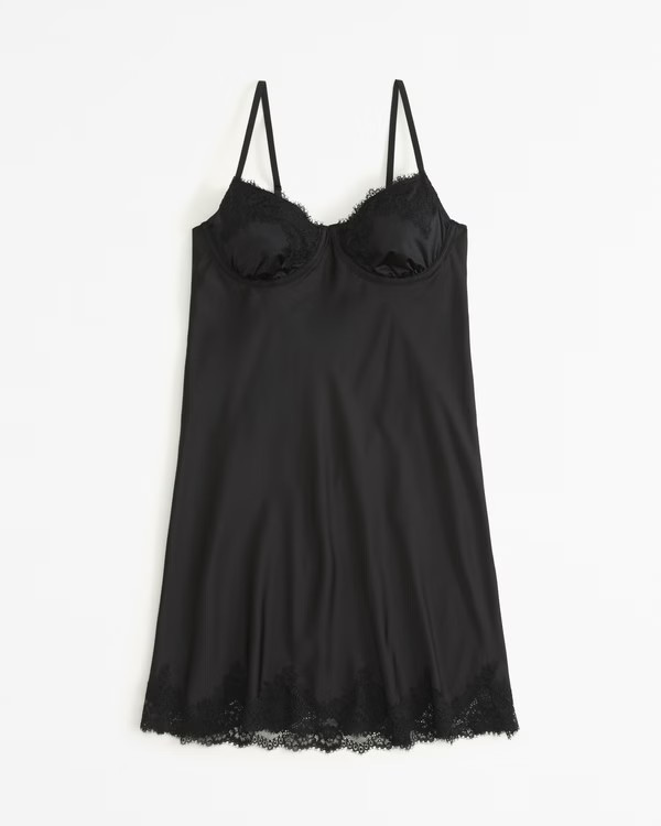Lace and Satin Nightie | Abercrombie & Fitch (US)