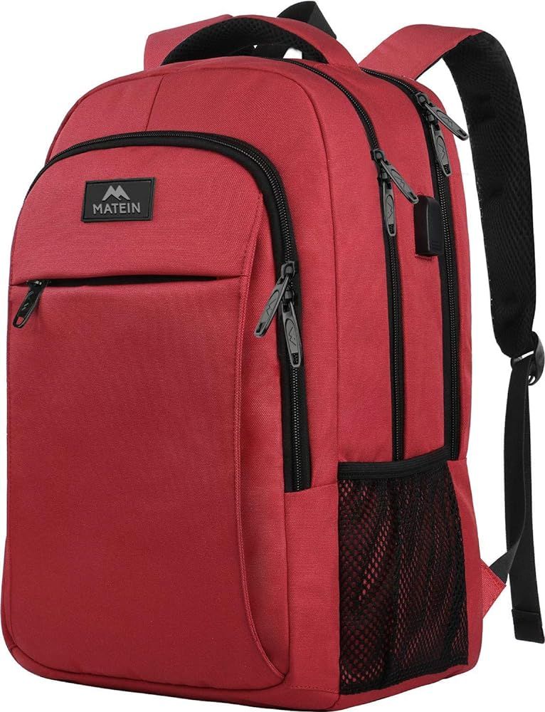 Matein Travel Laptop Backpack, Business Anti Theft Slim Durable Laptops Backpack with USB Chargin... | Amazon (US)