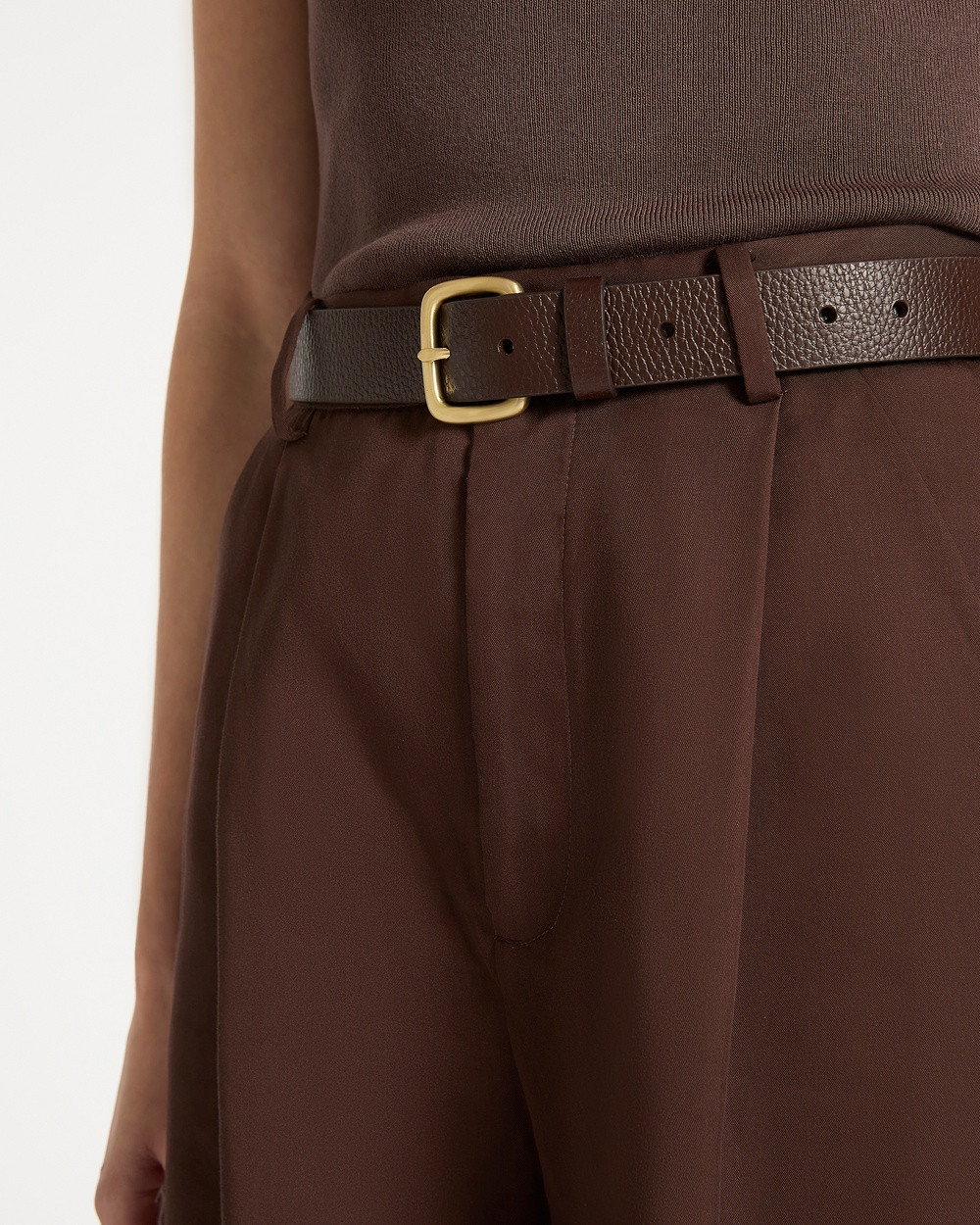Status Anxiety - Ease Up Belt - Belts (Choc/Gold) Ease Up Belt | THE ICONIC (AU & NZ)