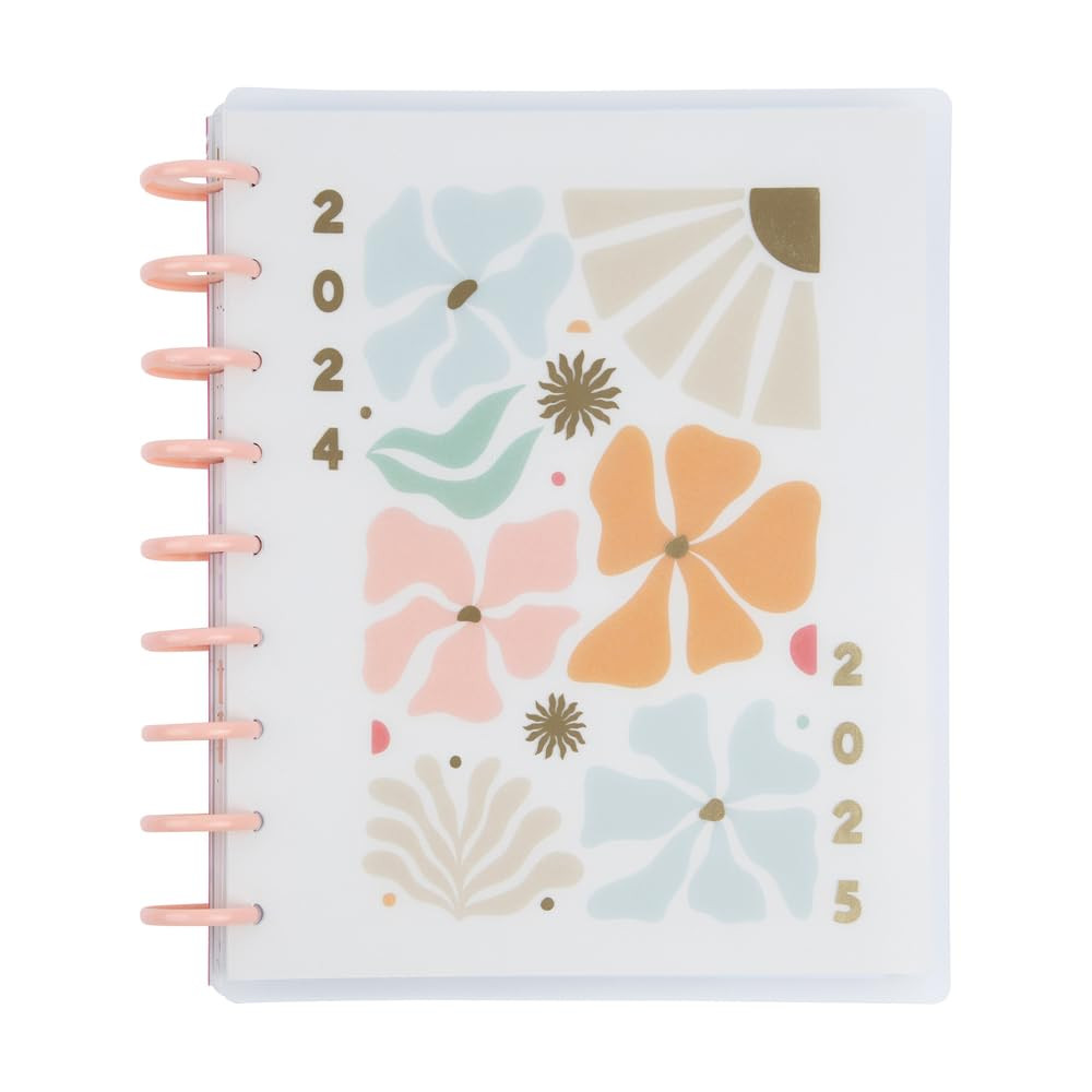 Happy Planner Disc-Bound July 2024–June 2025 12-Month Daily Planner, Classic Size, Dashboard Layout, Desert Thistle, 72 Pages, 12 Dividers, 2 Sticker Sheets, 17.78 x 24.77 cm (7" x 9 3/4") | Amazon (CA)