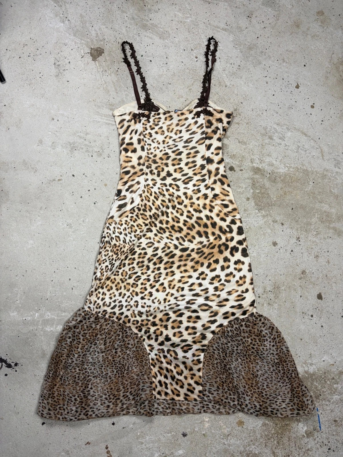 Vintage 2000s Roberto Cavalli Class Leopard Print Dress IT 44 Animal Strap | eBay | eBay US