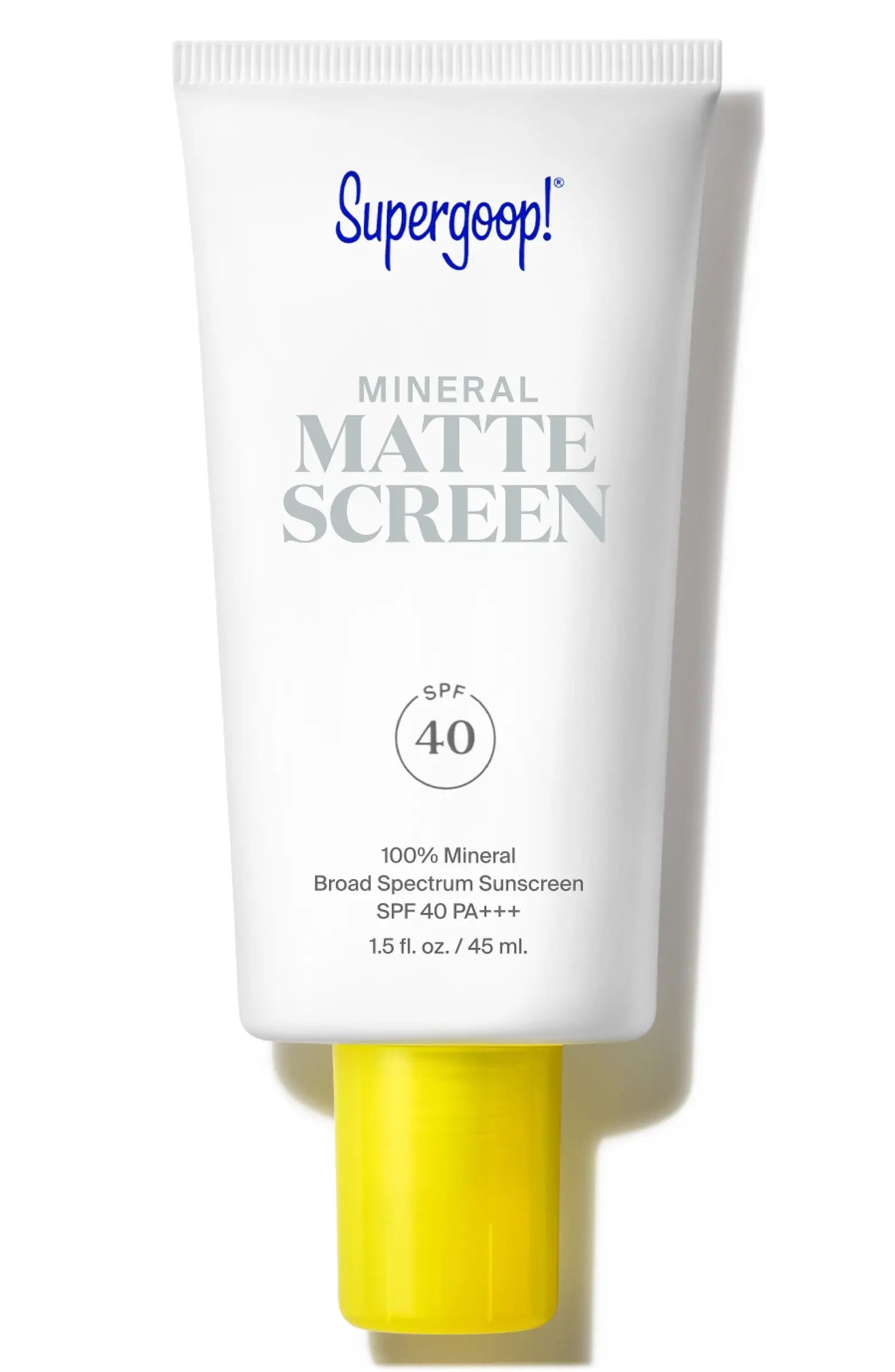 Supergoop!® Mineral Mattescreen SPF 40 PA+++ Sunscreen | Nordstrom | Nordstrom