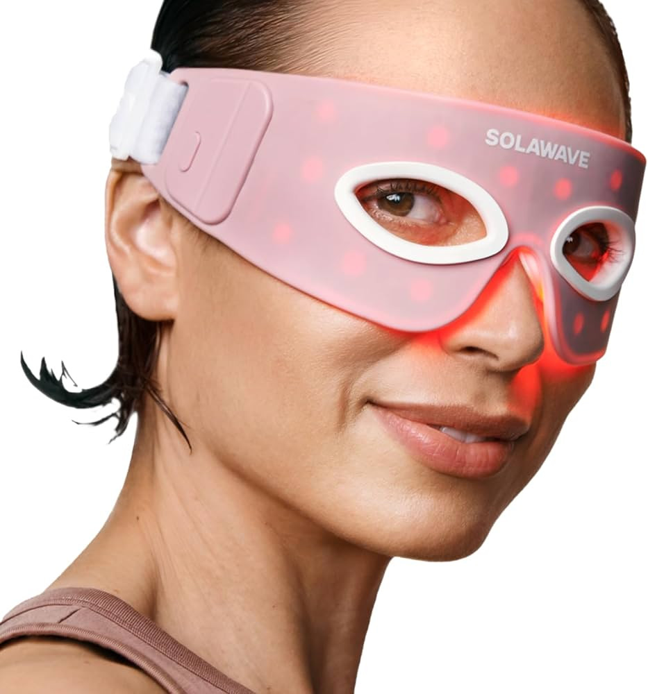 Solawave Red Light Therapy Mask for Eyes | Skincare Device for Under Eye Bags, Crow’s Feet, Forehead Lines | Reduces Appearance of Wrinkles, Sagging, Dark Circles, & Puffiness | 3 Minute Treatment | Amazon (US)