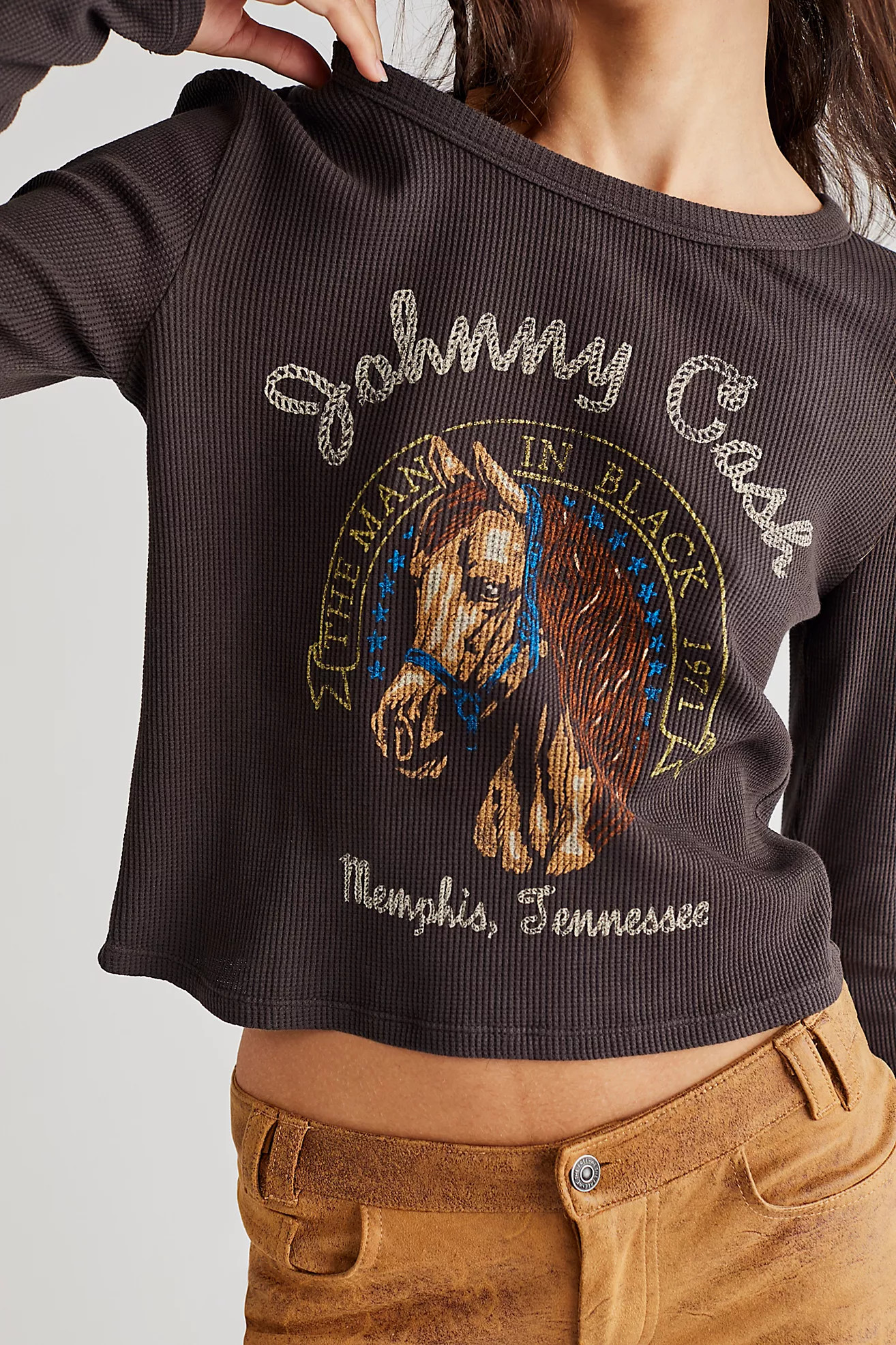 Johnny Cash Tennessee Thermal Longsleeve | Free People (Global - UK&FR Excluded)