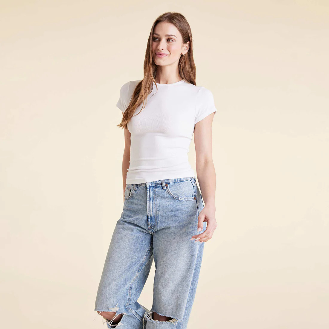 Slinky Rib Tee | Nuuds US