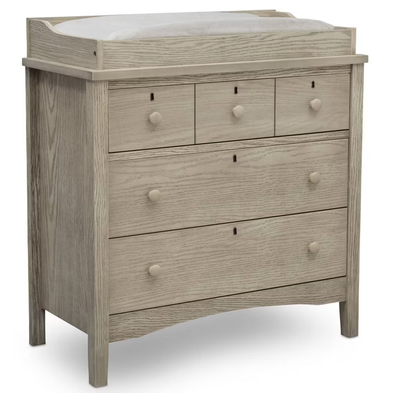 Delta Children Farmhouse 3 Drawer Dresser with Changing Top | Target