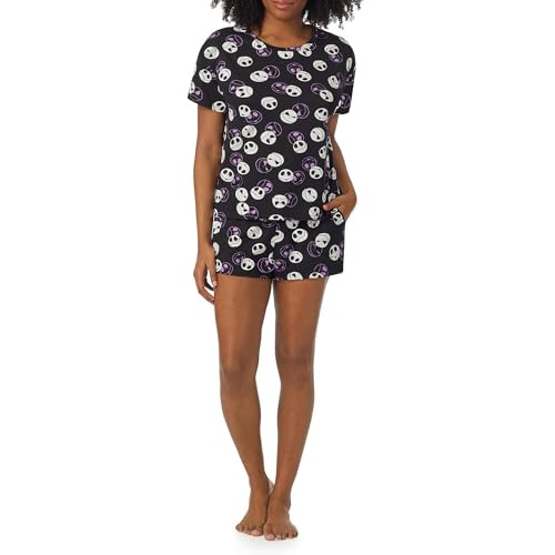 Richard Leeds International Womens 2 Piece Pajama Set - Disney | Hello Kitty | Snoopy - Short Sle... | Amazon (US)