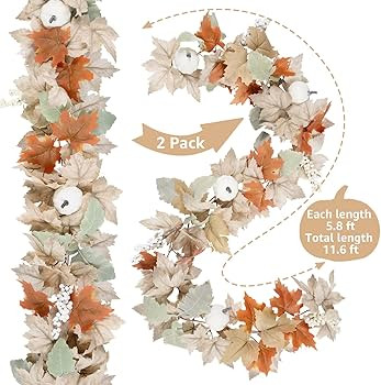 Fall Decor Living Room - Fall Garland | Amazon (US)