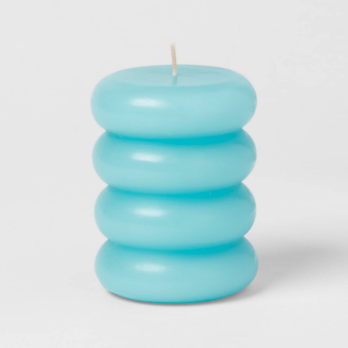 Shaped Pillar Candle Stacked Blue - Opalhouse™ | Target