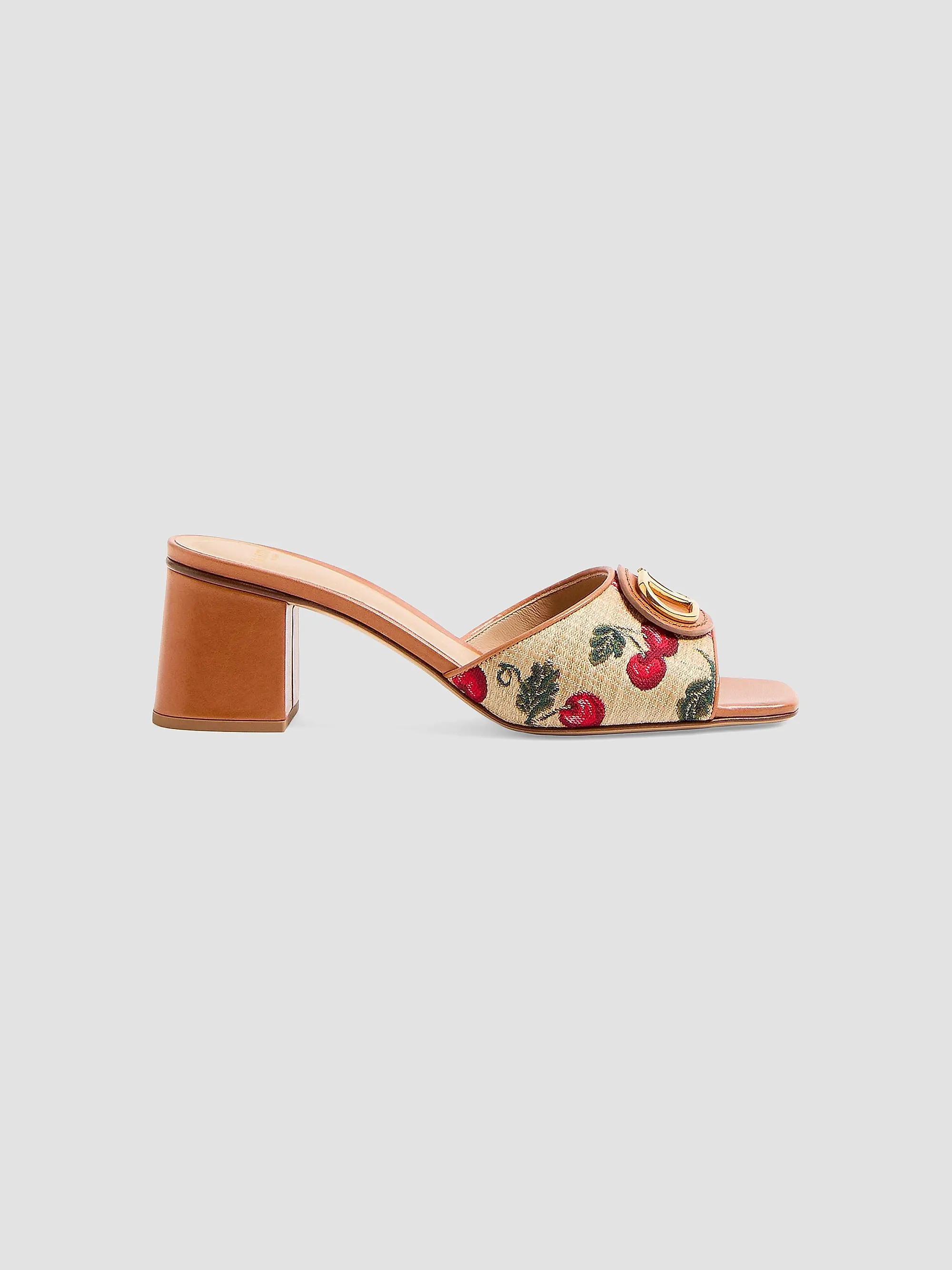 Valentino Garavani VLogo Signature Cherryfic Slide Sandals 60MM | Saks Fifth Avenue | Saks Fifth Avenue
