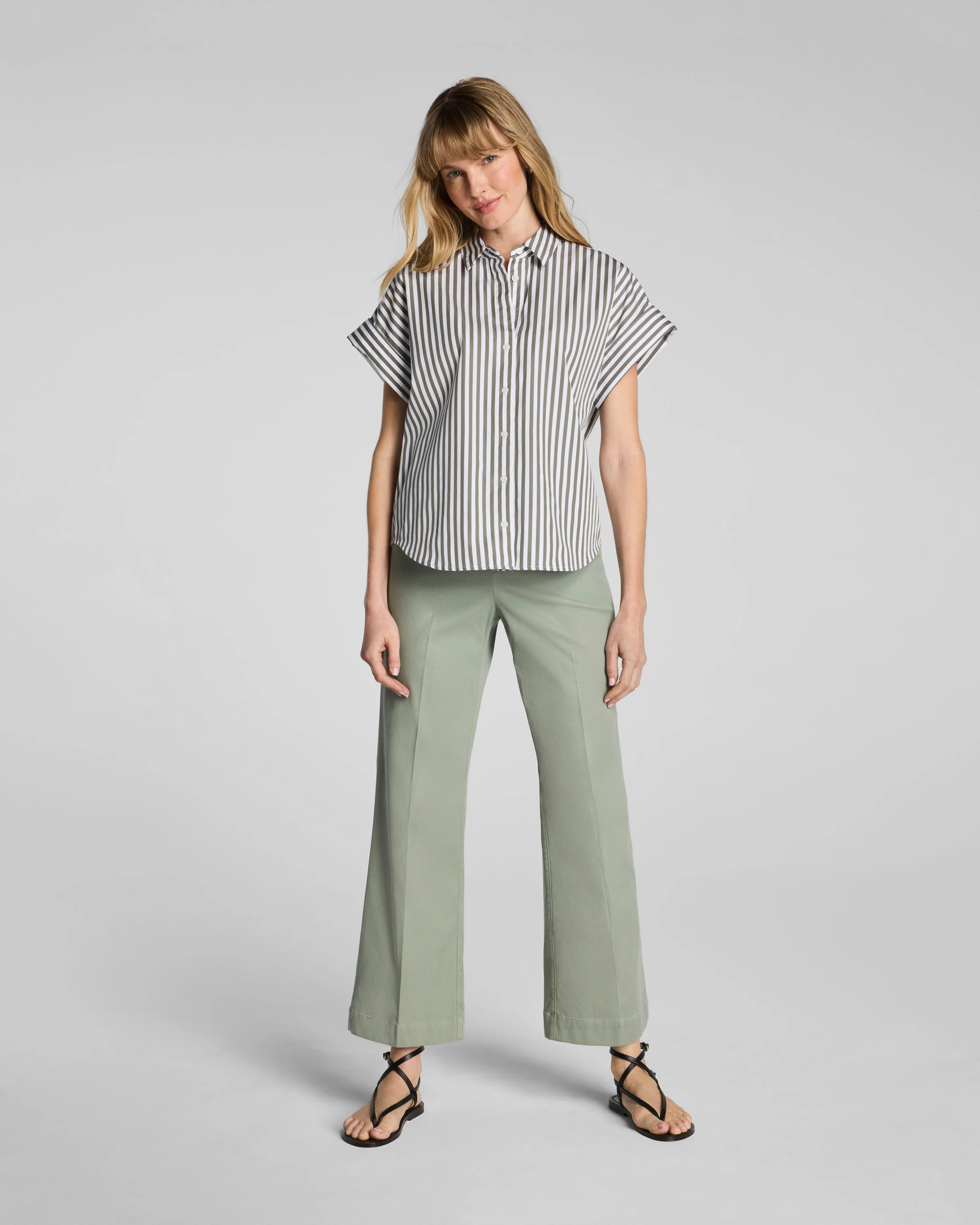 SPANXsupersmooth®  Stretch Twill Cropped Easy Flare Pant | Spanx