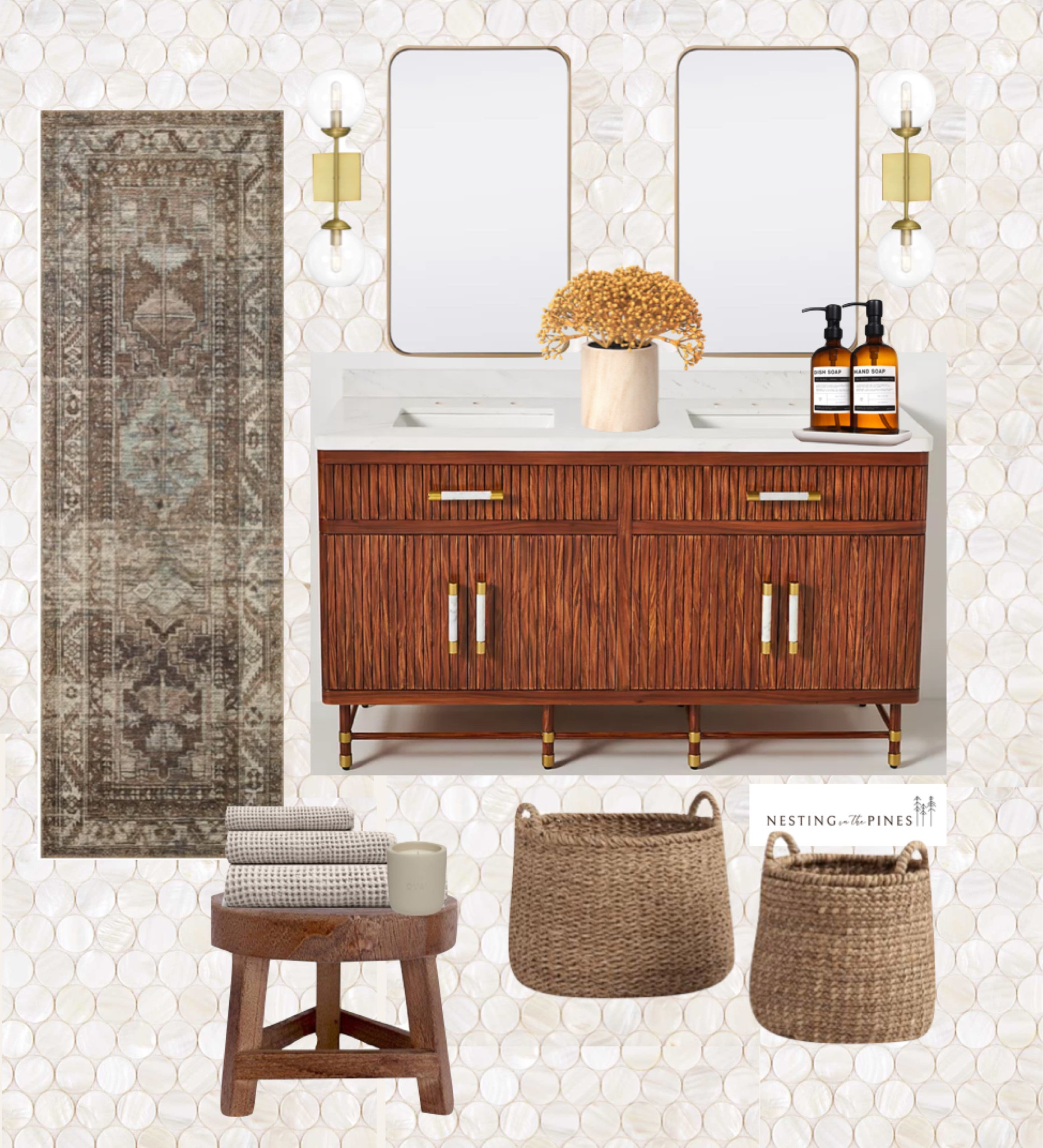 Earthy toned bathroom!


Mirror
Sconce
Vanity lighting 
Rugs



#LTKkids


















s





Chelsea Bolling
Nesting in the Pines
New build 
Homeschool
Homestead#LTKGiftGuide #LTKFitness   #LTKWatchNow 






#LTKParties





#LTKFamily

#LTKWedding

#LTKShoeCrush

#LTKPets
#LTKSwim
#LTKItBag



#LTKStyleTip
#CyberWeek
#LTKGiftGuide
#LTKHoliday












Bedroom

Bedroom design inspo, primary bedroom, 
Bed, area rug, nightstand, sconce, lighting, bedroom lighting, bedroom furniture, bedroom design, farmhouse bedroom, wall art, bench, baskets, organic modern bedroom, guest bedroom, neutral bedroom , bedding 
#LTKHoliday #LTKCyberWeek

Follow my shop @NestinginthePines on the @shop.LTK app to shop this post and get my exclusive app-only content!

#liketkit #LTKSeasonal #LTKU #LTKHome #LTKSaleAlert #LTKMidsize #LTKPetite #LTKFindsUnder50 #LTKFindsUnder100 #LTKBeauty #LTKWorkwear #LTKTravel #LTKBump #LTKWedding #LTKPlusSize #LTKBaby #LTKMens #LTKOver40 #LTKActive #LTKdayinmylife #LTKgrwm #LTKootd #LTKfitnessgoals #LTKmomlife #LTKmorningroutine #LTKselfcare #LTKstorytime #LTKfoodie #LTKvlog #LTKstorytime #LTKHome
@shop.ltk
https://liketk.it/5BQVV

#LTKmomlife #LTKHome #LTKdayinmylife