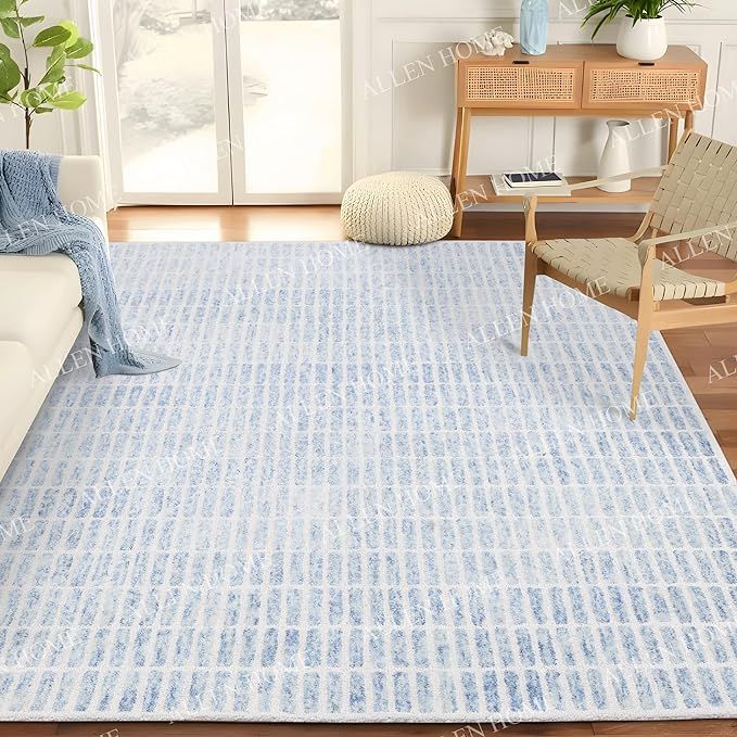 Hand Tufted Traditional Wool Area Rugs by Allen Home Capitola Rug | Durable | 100% Wool | Living ... | Amazon (US)