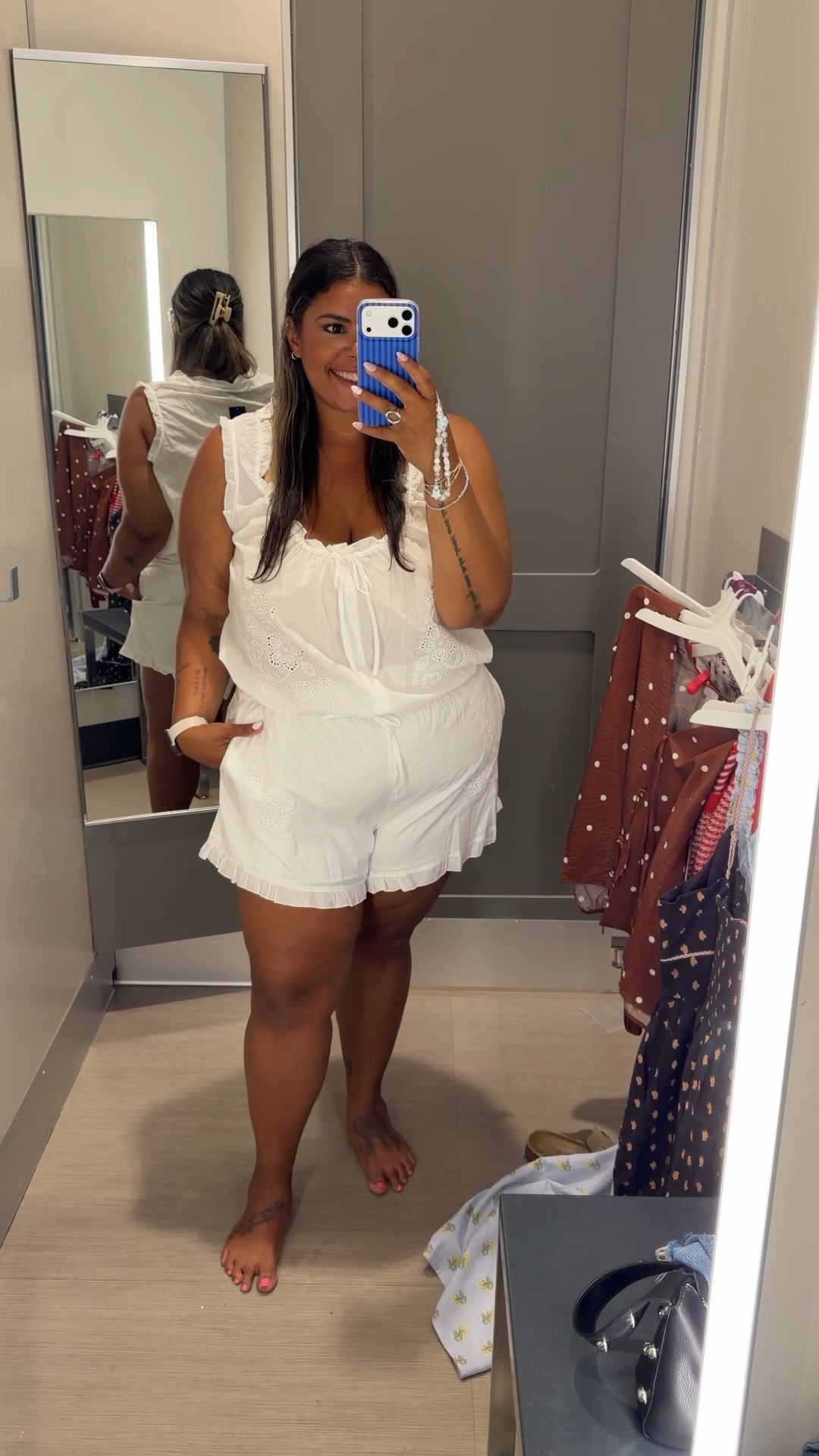Target x Parke matching set 🤍 I'm testing the xxl in both pieces! 

#LTKMidsize #LTKootd #LTKPlusSize
