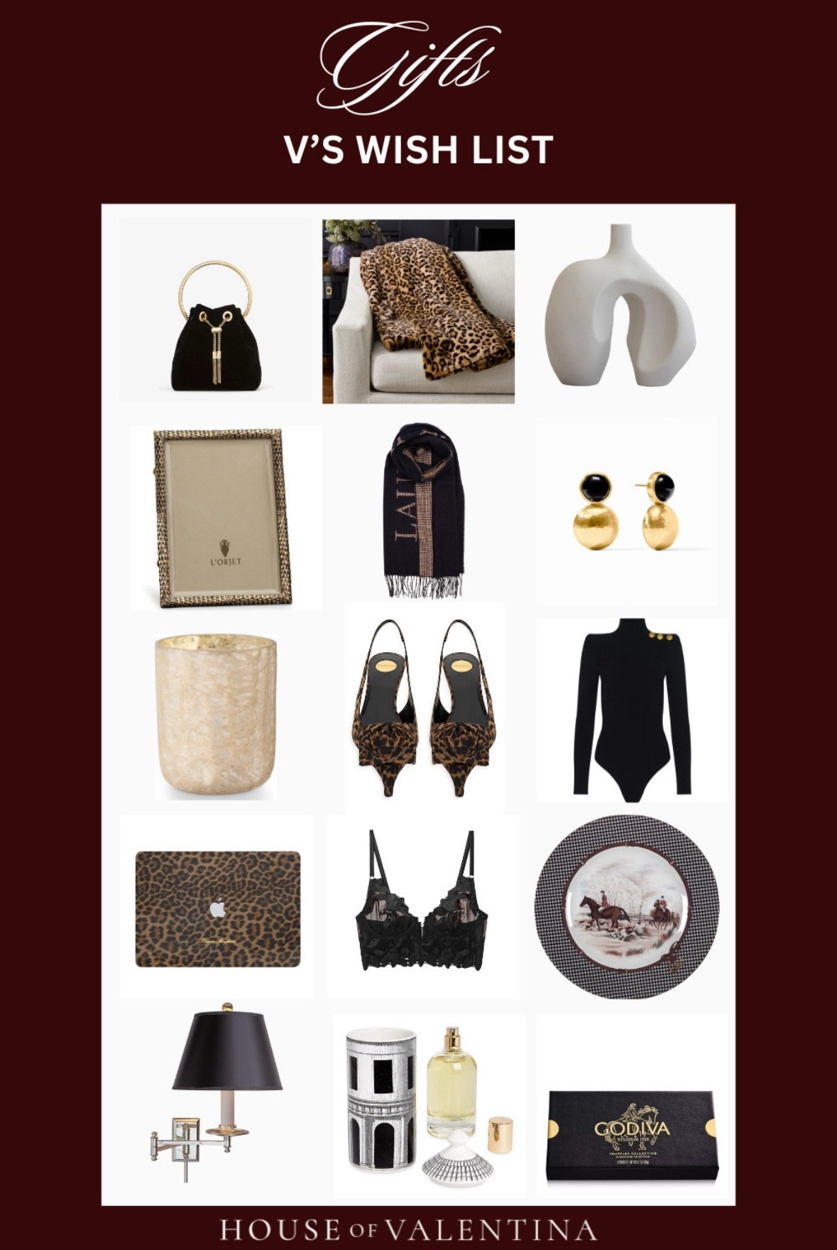What’s on my holiday wish list this year you ask ??!! 🥰 it’s full of all my ultimate luxury obsessions—chic home décor, iconic accessories, statement pieces, designer-inspired gifts, and those little indulgences that make the holidays feel magical. I’m talking cozy leopard throws, bold gold accents, gorgeous fashion finds, and timeless décor that looks straight out of a high-end boutique. If you need holiday gift ideas that are elegant, stylish, and totally swoon-worthy, this list is everything!!! 

 

#LTKSeasonal #LTKHoliday #LTKGiftGuide