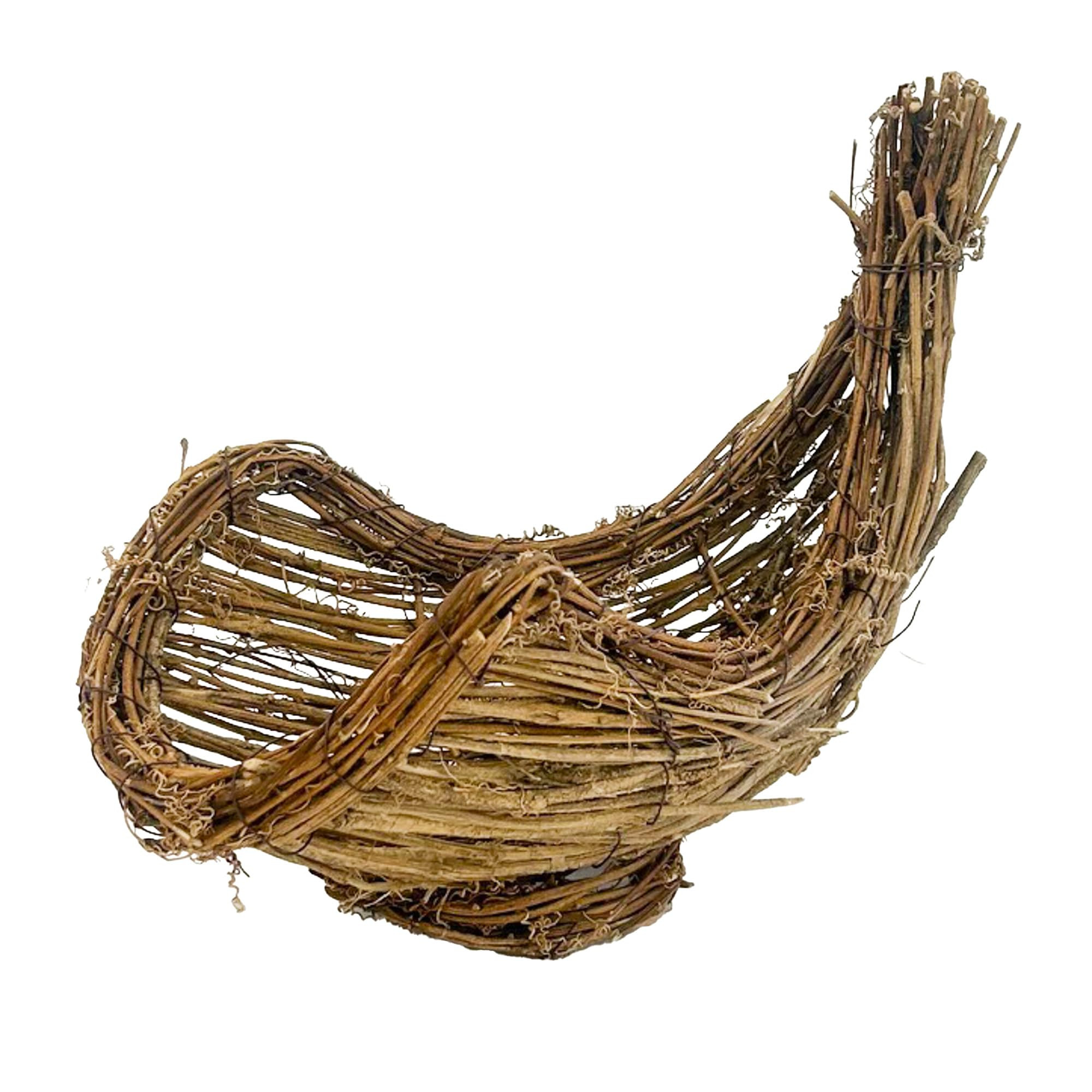 Natural Look Tawny Brown Cornucopia 12 x 11.5 Wood and Twig Decorative Figurine | Amazon (US)