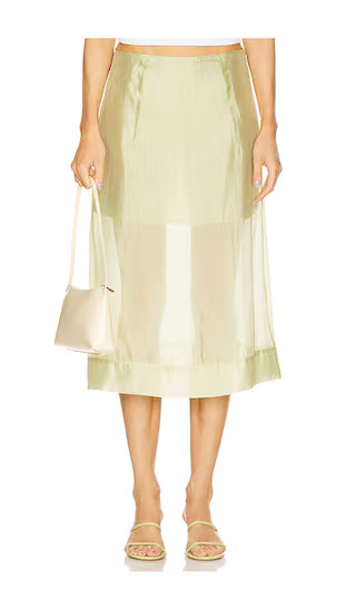 Gilian Skirt in Light Dusty Green | Revolve Clothing (Global)