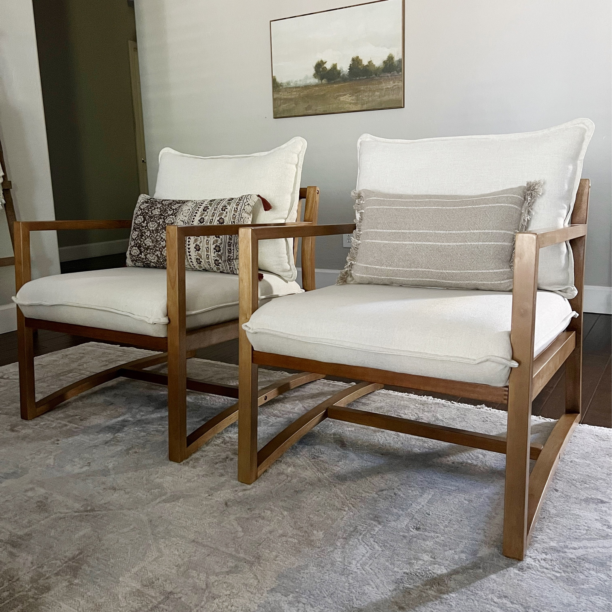 Back in stock- my favorite affordable armchair!  upholstered furniture, armchair, Higgins sling back chair, throw pillow, lumbar pillow, throw blanket, area rug, Studio McGee, Target, Rugs USA, Threshold

#LTKstyletip #LTKhome #LTKFind