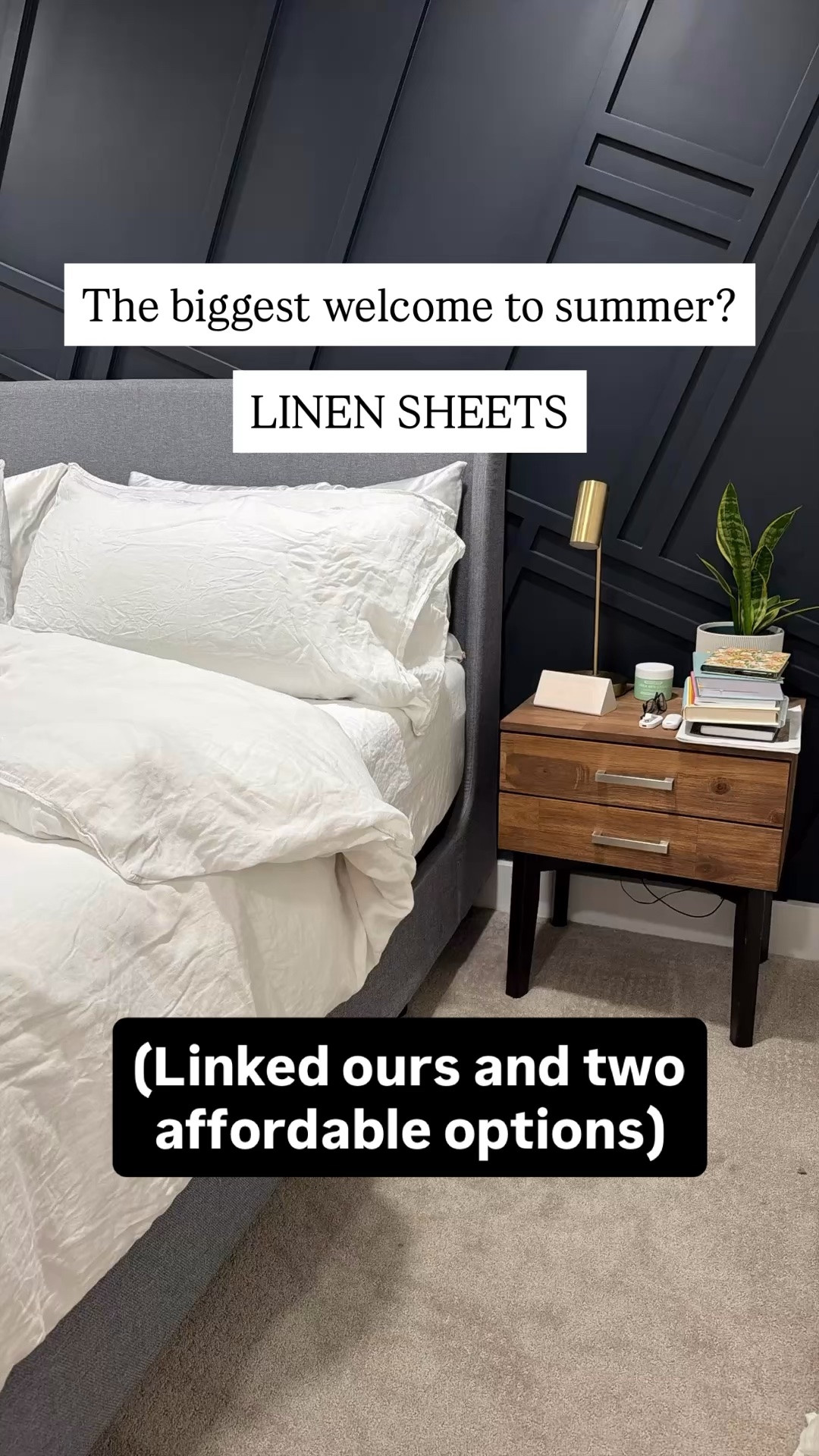 We switched our bedding to linen for the summer and it’s my favorite feeling!

Our set is 3 years old (and still looks brand new), but I’ve also linked 2 other affordable options.

#LTKHome