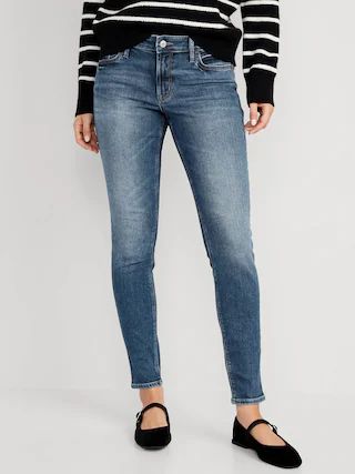 Mid-Rise Rockstar Super-Skinny Jeans for Women | Old Navy (US)