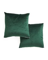 Set Of 2 Velvet With Linen Back Pillows | Throw Pillows | T.J.Maxx | TJ Maxx