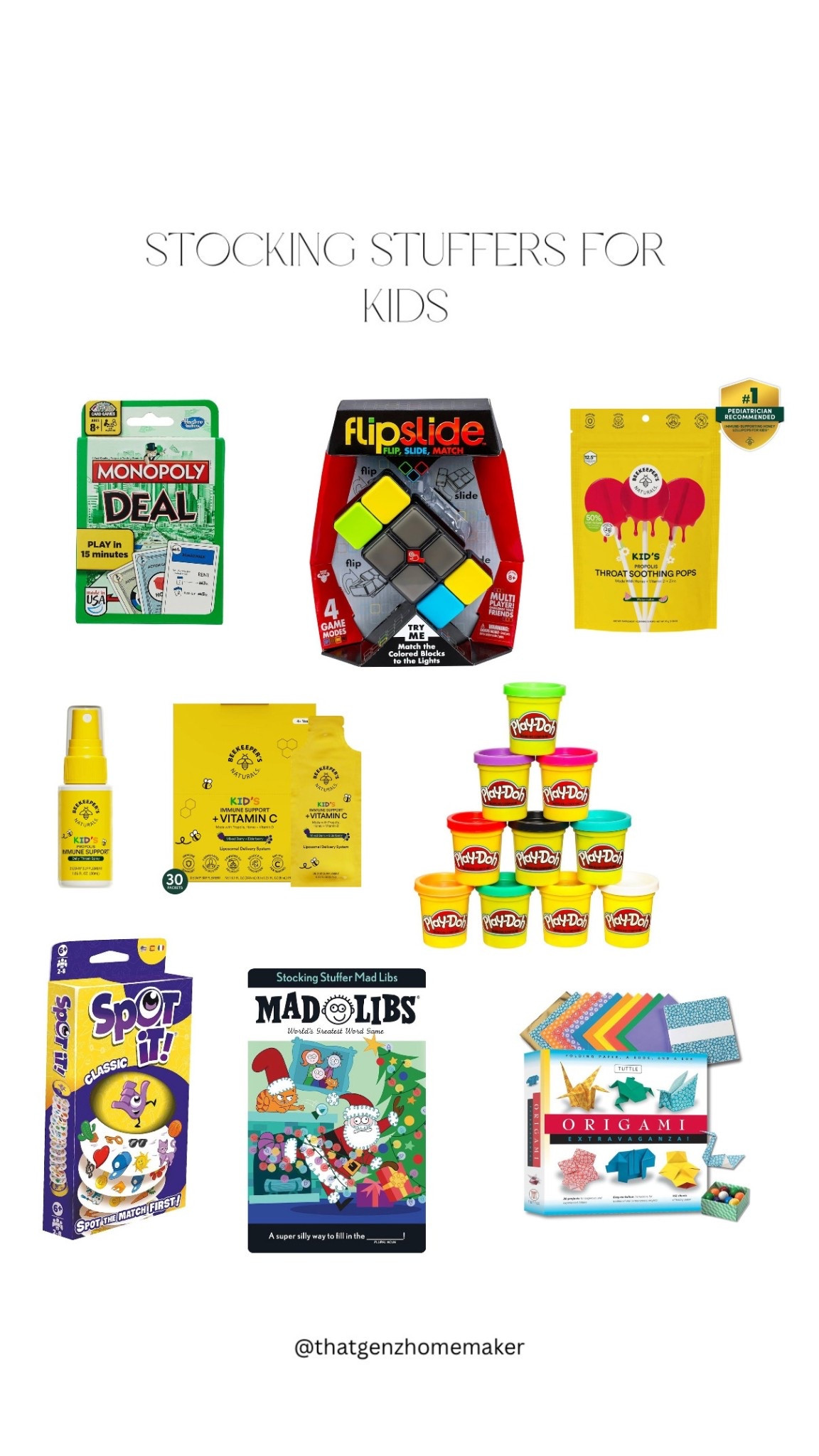 stocking stuffers for kids

use code GRACE20 to save 20% on all beekeepers naturals products. the lollipops are low sugar and have added vitamins. 



#LTKGiftGuide #LTKKids #LTKHoliday