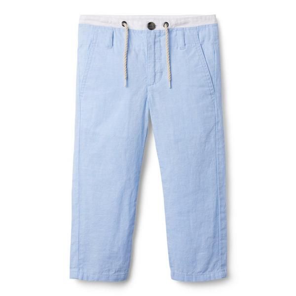 Linen Double Waistband Pant | Janie and Jack