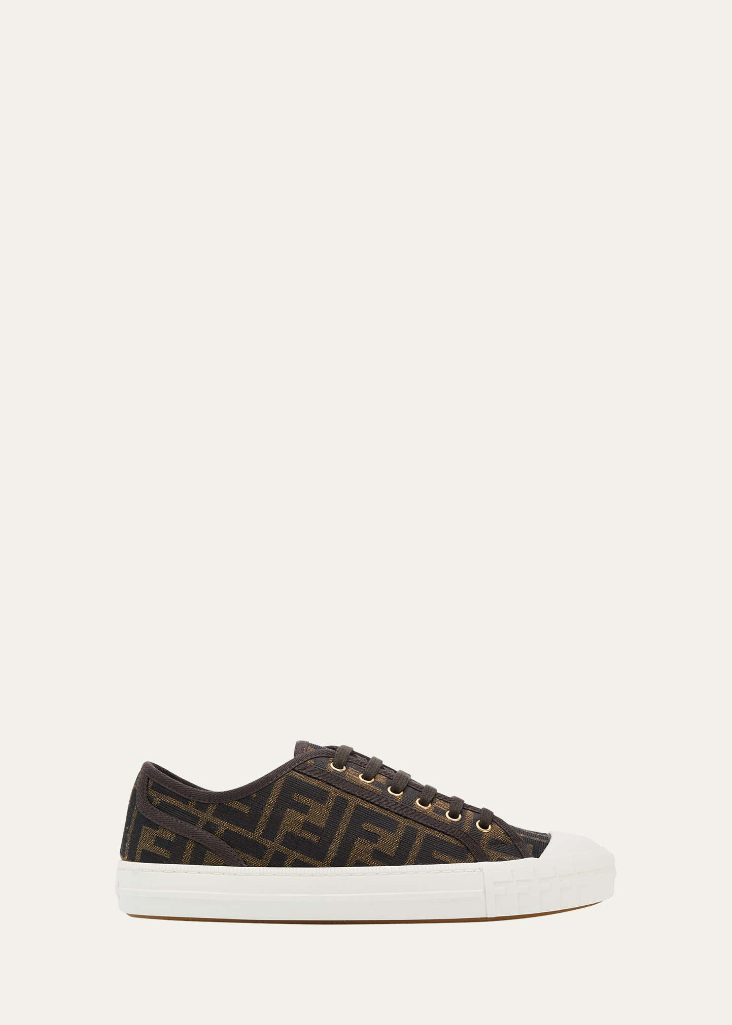 Fendi FF Jacquard Low-Top Sneakers | Bergdorf Goodman