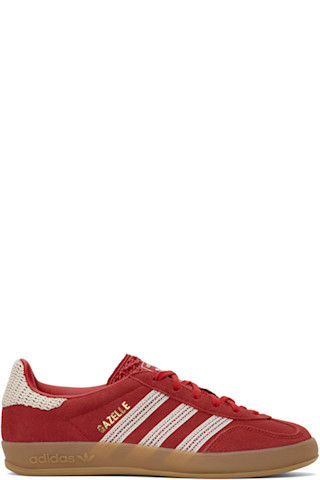 adidas Originals - Red Gazelle Indoor Sneakers | SSENSE