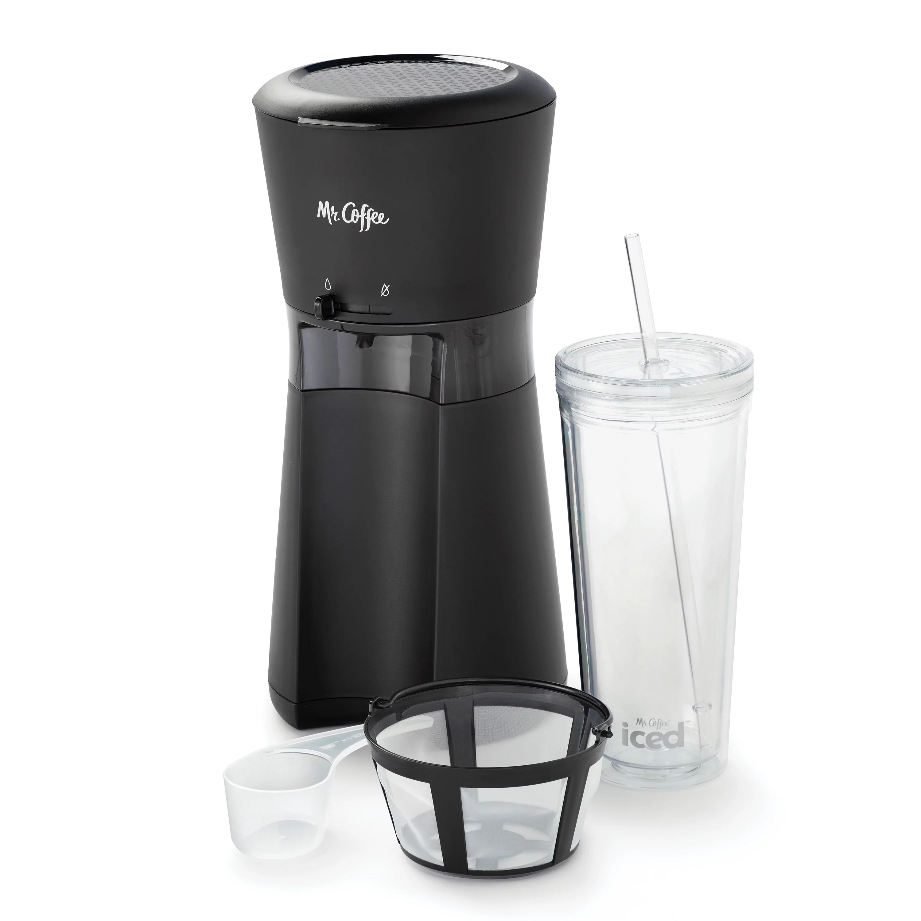 Mr. Coffee® Iced™ Coffee Maker with Reusable Tumbler and Coffee Filter, Black - Walmart.com | Walmart (US)