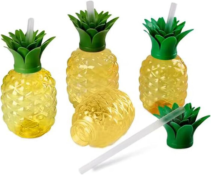 Plastic Cups Drinking Cups Cool Tumbler with Lids and Straws for Summer Wedding Birthday Party Su... | Amazon (US)