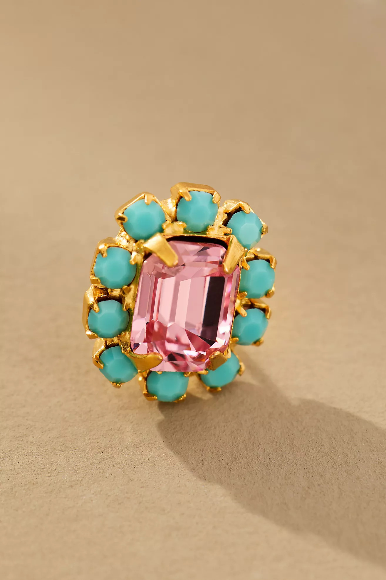 The Pink Reef Crystal Petite Stud Earrings | Anthropologie (US)